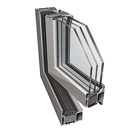 Thermally insulated aluminum door system — WIKĘD supplied door system