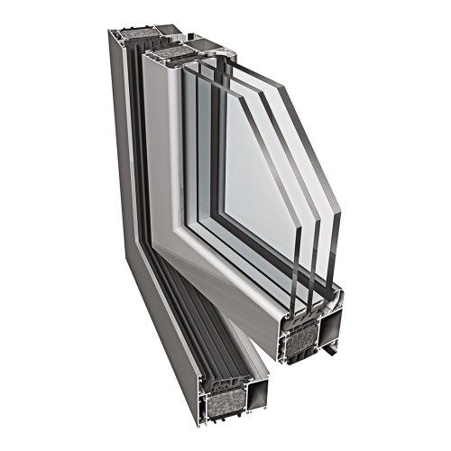 Thermally insulated aluminum door system — WIKĘD supplied door system photo